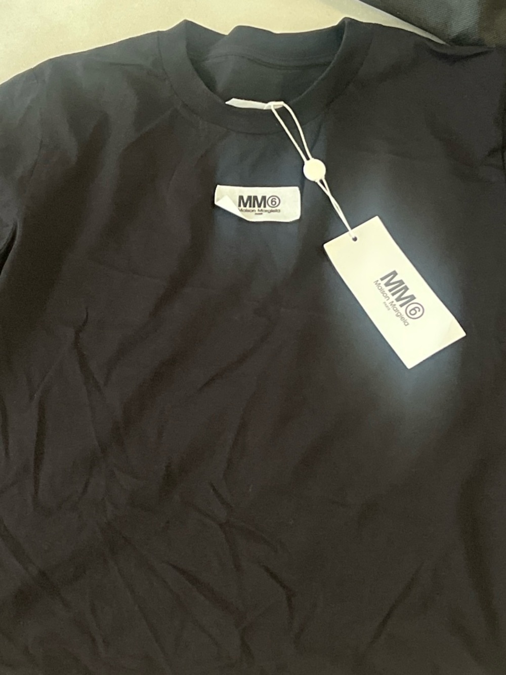 MM6 Maison Martin Margiela Black Crewneck Muscle Tee & Matching Leggings